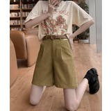 ベルト付きショートパンツ タック入り夏服 | SUNSHINE CLOSET | 詳細画像10 