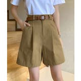 ベルト付きショートパンツ タック入り夏服 | SUNSHINE CLOSET | 詳細画像12 