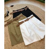 ベルト付きショートパンツ タック入り夏服 | SUNSHINE CLOSET | 詳細画像14 