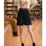 ベルト付きショートパンツ タック入り夏服 | SUNSHINE CLOSET | 詳細画像7 