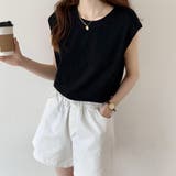 フレンチスリーブ Tシャツ白黒レディース | ANGELCLOSET | 詳細画像6
