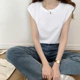 フレンチスリーブ Tシャツ白黒レディース | ANGELCLOSET | 詳細画像8