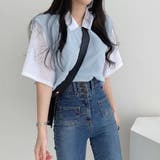 半袖ニットtシャツ レイヤード風Tシャツ | ANGELCLOSET | 詳細画像7