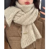 カシミアタッチニットマフラー 暖かい秋冬 | SUNSHINE CLOSET | 詳細画像9 