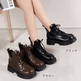 厚底ブーツ韓国 編み上げシューズ美脚脚長 | ANGELCLOSET | 詳細画像2
