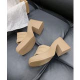 ミュール厚底サンダルスクエアトゥ 韓国風 | ANGELCLOSET | 詳細画像31