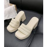 ミュール厚底サンダルスクエアトゥ 韓国風 | ANGELCLOSET | 詳細画像32