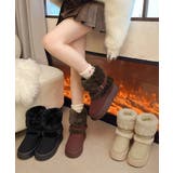 厚底ムートンブーツベルト付き裏起毛ブーツ | SUNSHINE CLOSET | 詳細画像11 