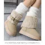 厚底ムートンブーツベルト付き裏起毛ブーツ | SUNSHINE CLOSET | 詳細画像13 