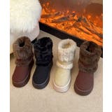 厚底ムートンブーツベルト付き裏起毛ブーツ | SUNSHINE CLOSET | 詳細画像16 