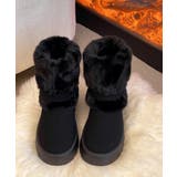厚底ムートンブーツベルト付き裏起毛ブーツ | SUNSHINE CLOSET | 詳細画像17 