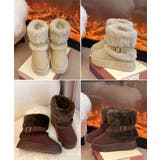 厚底ムートンブーツベルト付き裏起毛ブーツ | SUNSHINE CLOSET | 詳細画像19 