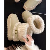 厚底ムートンブーツベルト付き裏起毛ブーツ | SUNSHINE CLOSET | 詳細画像2 