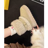 厚底ムートンブーツベルト付き裏起毛ブーツ | SUNSHINE CLOSET | 詳細画像3 