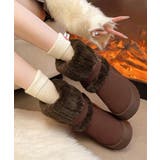 厚底ムートンブーツベルト付き裏起毛ブーツ | SUNSHINE CLOSET | 詳細画像7 