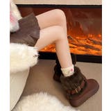 厚底ムートンブーツベルト付き裏起毛ブーツ | SUNSHINE CLOSET | 詳細画像8 