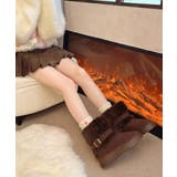 厚底ムートンブーツベルト付き裏起毛ブーツ | SUNSHINE CLOSET | 詳細画像9 