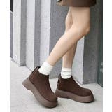 スエードタッチ厚底ショートブーツ 裏起毛 | SUNSHINE CLOSET | 詳細画像15 