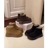 スエードタッチ厚底ショートブーツ 裏起毛 | SUNSHINE CLOSET | 詳細画像18 