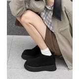 スエードタッチ厚底ショートブーツ 裏起毛 | SUNSHINE CLOSET | 詳細画像2 