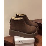 スエードタッチ厚底ショートブーツ 裏起毛 | SUNSHINE CLOSET | 詳細画像23 