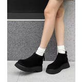 スエードタッチ厚底ショートブーツ 裏起毛 | SUNSHINE CLOSET | 詳細画像4 