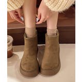 スエードタッチ厚底ショートブーツ 裏起毛 | SUNSHINE CLOSET | 詳細画像7 