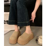 歩きやすいニットサンダルレディース 楽ちんシューズボリュームソール かかとなしス… | SUNSHINE CLOSET | 詳細画像10 
