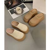 歩きやすいニットサンダルレディース 楽ちんシューズボリュームソール かかとなしス… | SUNSHINE CLOSET | 詳細画像15 