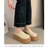 歩きやすいニットサンダルレディース 楽ちんシューズボリュームソール かかとなしス… | SUNSHINE CLOSET | 詳細画像4 
