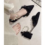 アンクルストラップフェミニン大人可愛いローヒールセパレートパンプス 華やかパーテ… | SUNSHINE CLOSET | 詳細画像15