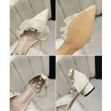 アンクルストラップフェミニン大人可愛いローヒールセパレートパンプス 華やかパーテ… | SUNSHINE CLOSET | 詳細画像22