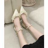 アンクルストラップフェミニン大人可愛いローヒールセパレートパンプス 華やかパーテ… | SUNSHINE CLOSET | 詳細画像7