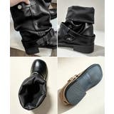くしゅくしゅ ドレープエンジニアブーツ ベルト付きミドルブーツ | SUNSHINE CLOSET | 詳細画像25