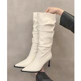 上品フェイクレザーブーツ くしゅくしゅブーツ美脚脚長 レディース | SUNSHINE CLOSET | 詳細画像11 