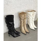 上品フェイクレザーブーツ くしゅくしゅブーツ美脚脚長 レディース | SUNSHINE CLOSET | 詳細画像14 
