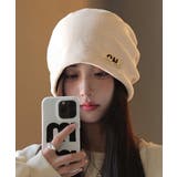 リブニット帽  ロゴビーニー暖かい韓国風 | SUNSHINE CLOSET | 詳細画像5 