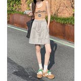 ハイウエスト ドロストスカートパンツレディース ウエストゴムミニボトム | SUNSHINE CLOSET | 詳細画像16 