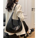 ホーボーバッグ黒フラップショルダーバッグ | SUNSHINE CLOSET | 詳細画像10 