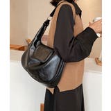 ホーボーバッグ黒フラップショルダーバッグ | SUNSHINE CLOSET | 詳細画像14 