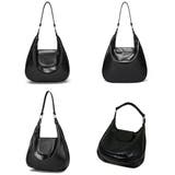 ホーボーバッグ黒フラップショルダーバッグ | SUNSHINE CLOSET | 詳細画像21 