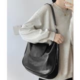 ホーボーバッグ黒フラップショルダーバッグ | SUNSHINE CLOSET | 詳細画像4 