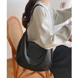 ホーボーバッグ黒フラップショルダーバッグ | SUNSHINE CLOSET | 詳細画像5 