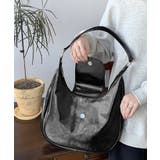 ホーボーバッグ黒フラップショルダーバッグ | SUNSHINE CLOSET | 詳細画像8 