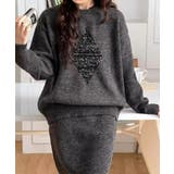 スパンコールニットセットアップ きれいめ | SUNSHINE CLOSET | 詳細画像4 