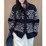 ノルディック柄ニットカーディガン 北欧風 | SUNSHINE CLOSET | 詳細画像10 