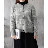 ノルディック柄ニットカーディガン 北欧風 | SUNSHINE CLOSET | 詳細画像12 