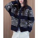 ノルディック柄ニットカーディガン 北欧風 | SUNSHINE CLOSET | 詳細画像8 