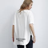 ロングtシャツ レディース 韓国 ロゴT | ANGELCLOSET | 詳細画像1
