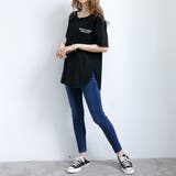 ロングtシャツ レディース 韓国 ロゴT | ANGELCLOSET | 詳細画像10